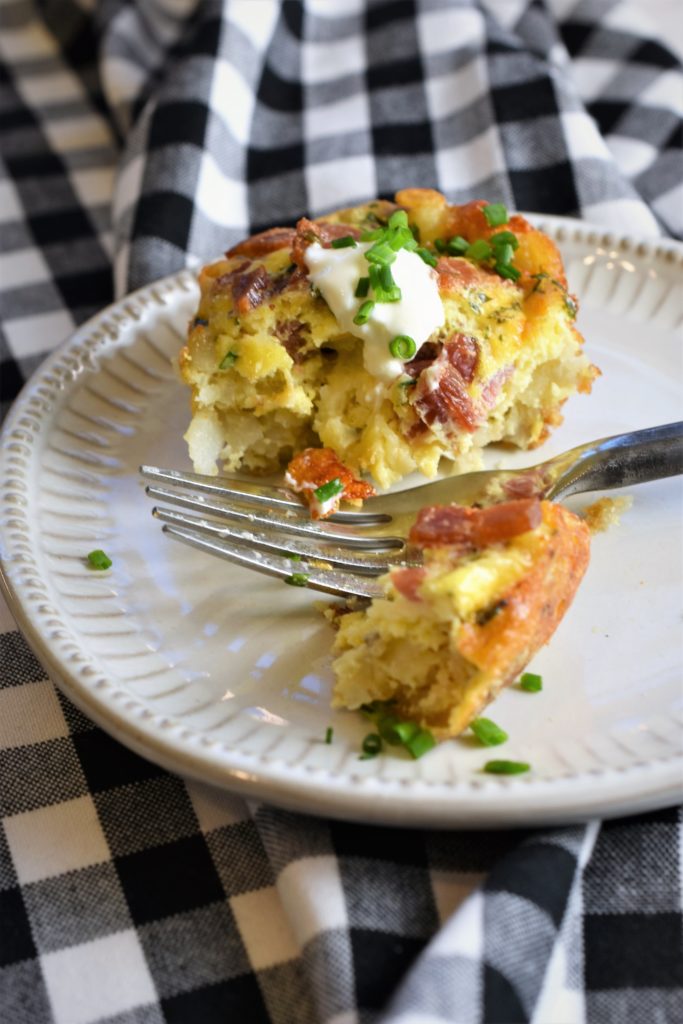 breakfast casserole is so delicious