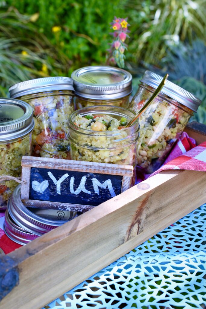 packed in mason jars for a picnic