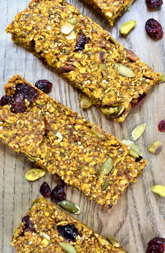cranberry nut and seed oatmeal treats
