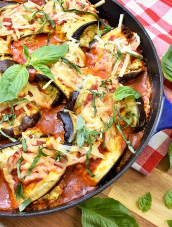 Italian baked eggplant skillet